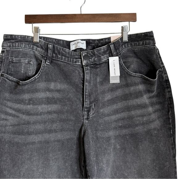Lane Bryant Signature Fit Boyfriend Mid Rise Jeans Washed Black‎ Womens 16 New - Picture 5 of 12